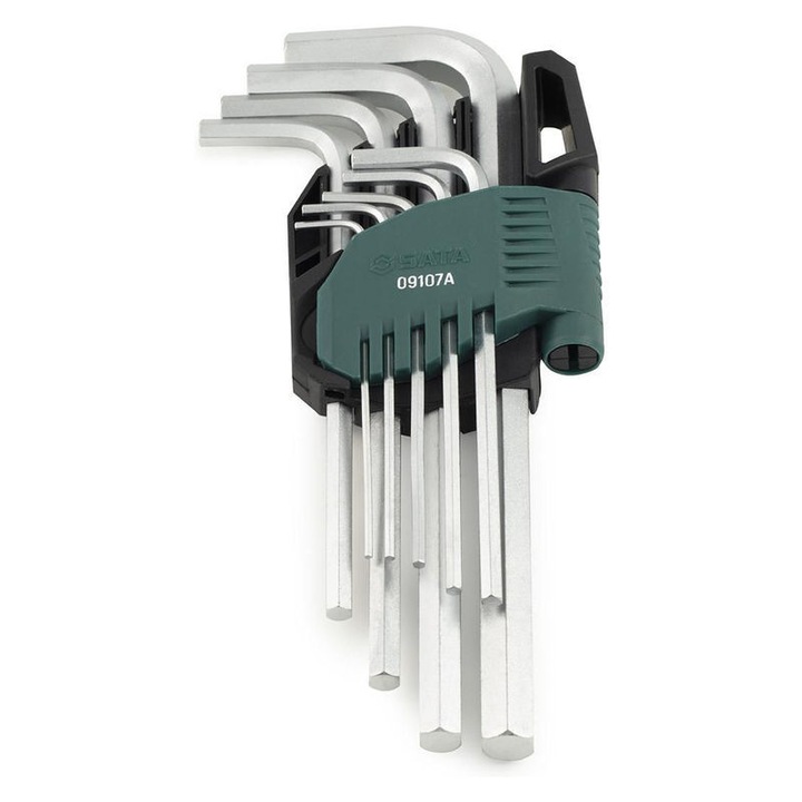 Sata - Set chei locas hexagonal lungi 1.5-10mm / 9 piese [SA09107A, ST09107ASJ]