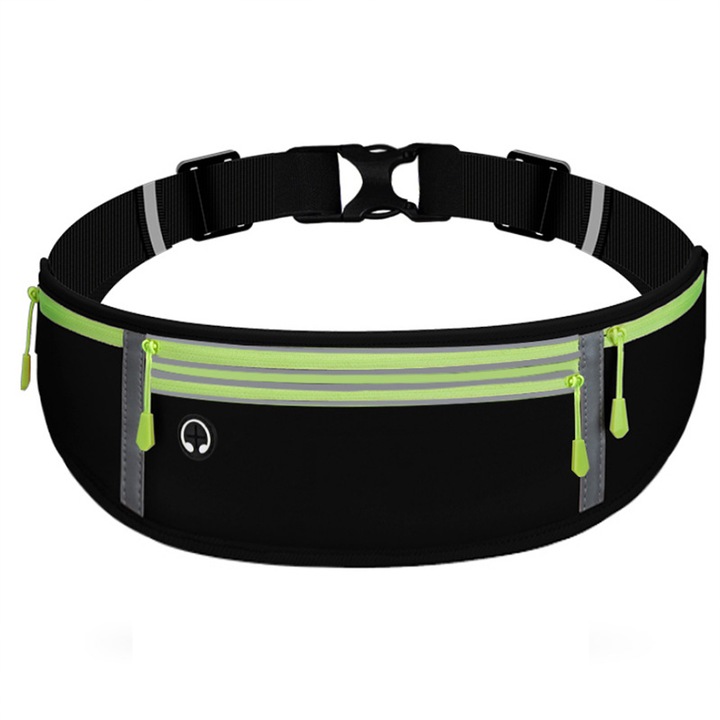 Sportos övtáska, Slim, vízálló, rugalmas anyag, futáshoz, kerékpározáshoz, unisex