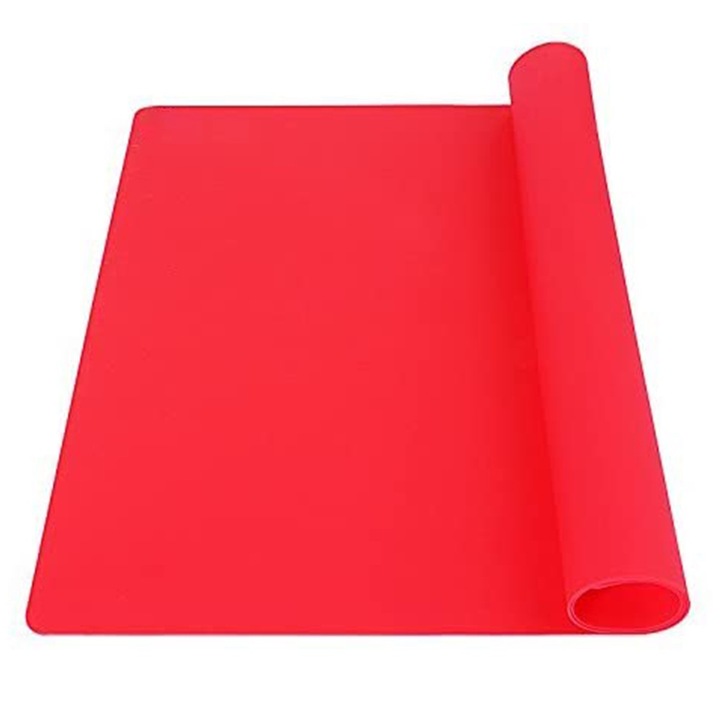 Szilikon sütőlap, piros, 60x40cm, hőálló, tapadásmentes