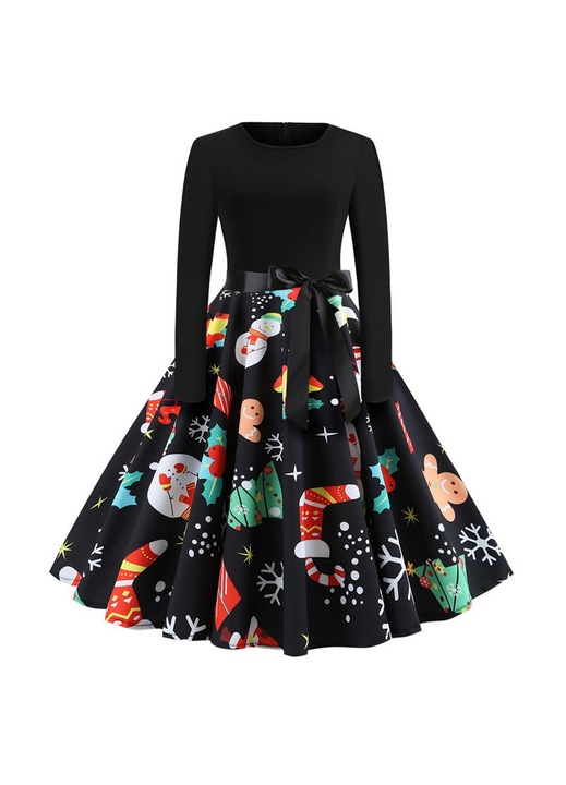 Rochie Cozevdnt, amestec bumbac, multicolor, S