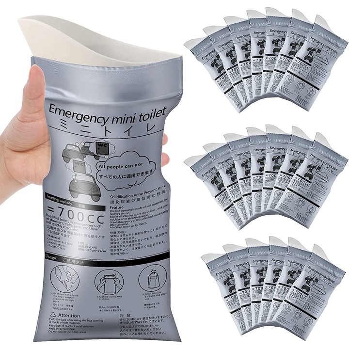 Преносими торбички за нужди, Enforose, силно запечатване, голям капацитет, компактен, сгъваем