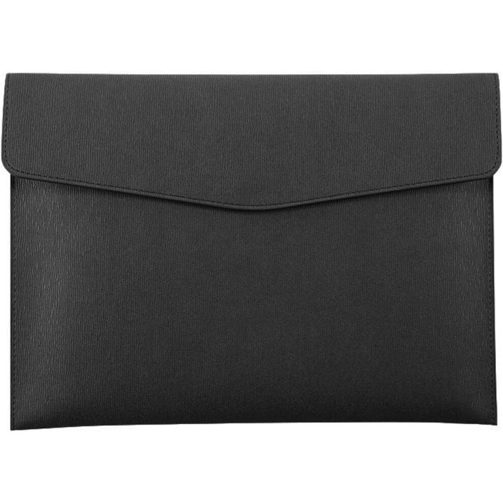 Mapa extensibila pentru documente A4, impermeabila, negru, 33x24cm