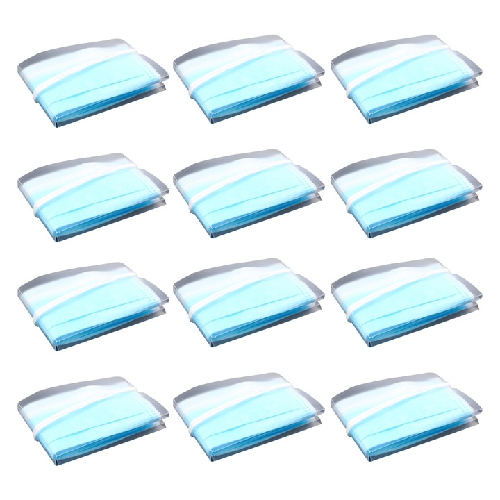 Set cutii depozitare masti, pliabile, reutilizabile, multicolor