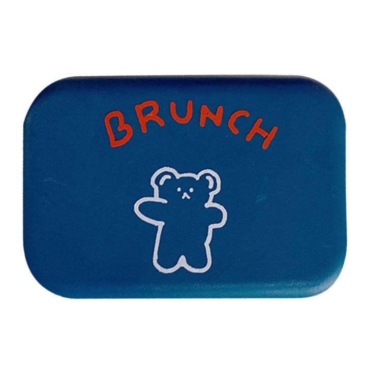 Carcasa pentru lentile de contact, Plastic, Albastru