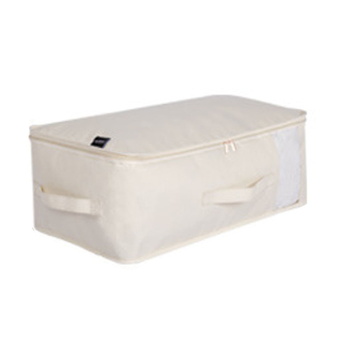 Geanta depozitare imbracaminte QttvbTna, Oxford cu fereastra, 60x40x25cm si 70x50x30cm, Gri