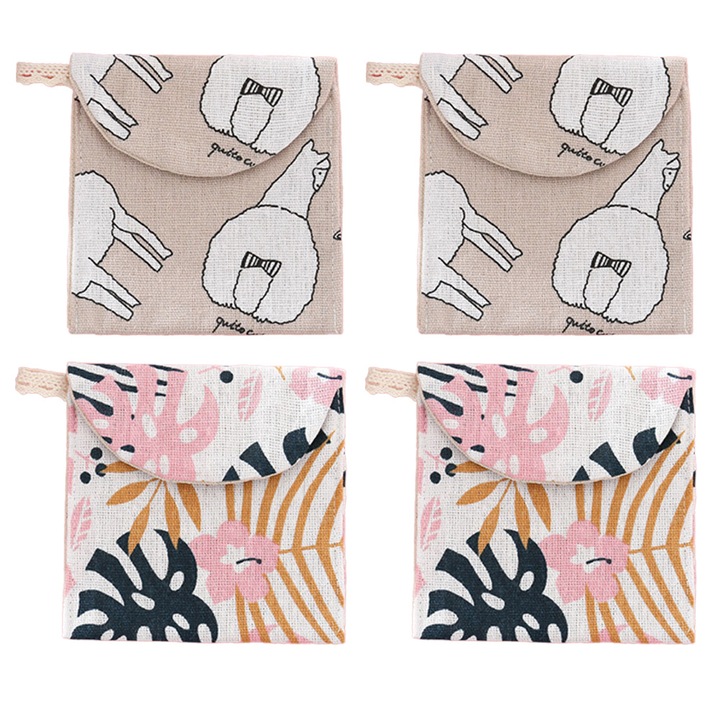 Geanta pentru produse feminine, reutilizabila, multicolor, pentru fete, stil3