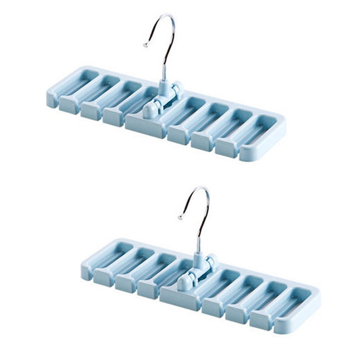 Set 2 Umerase pentru Curele, Suport Polistiren, Antialunecare, Albastru