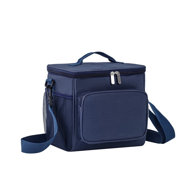 Изолирана чанта за обяд, KkvoGmle, материал Оксфорд, с дръжка и регулируема презрамка