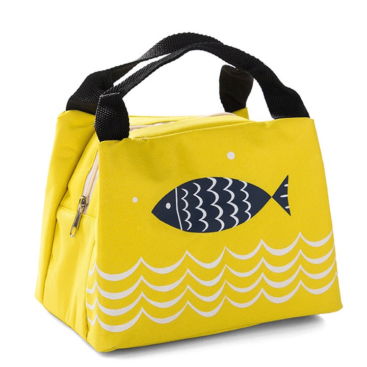 Geanta termoizolanta multifunctionala, impermeabila, capacitate mare, galben