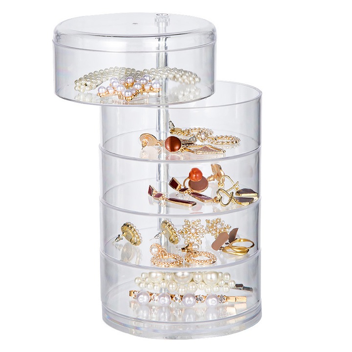 Cutie pentru bijuterii, Plastic, Transparenta