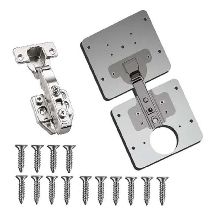 Balama pentru dulapuri, Enforose, inox, rezistenta la rugina, instalare rapida