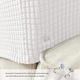 Set 2 huse pentru brate canapea, AMRINUGL, elastic jacquard, alb, 45.7x53.3cm