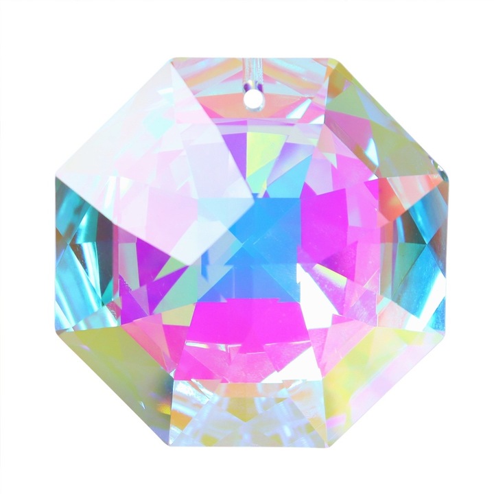 Висулка кристална призма за декорация, кристал, многоцветна