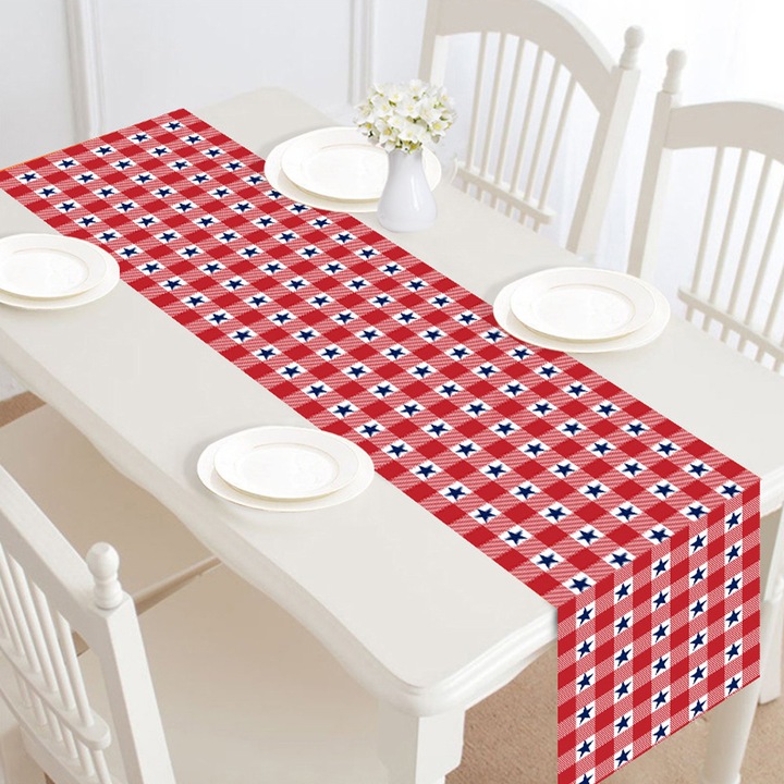 Napron de masa moderna, multicolor, 30x182cm