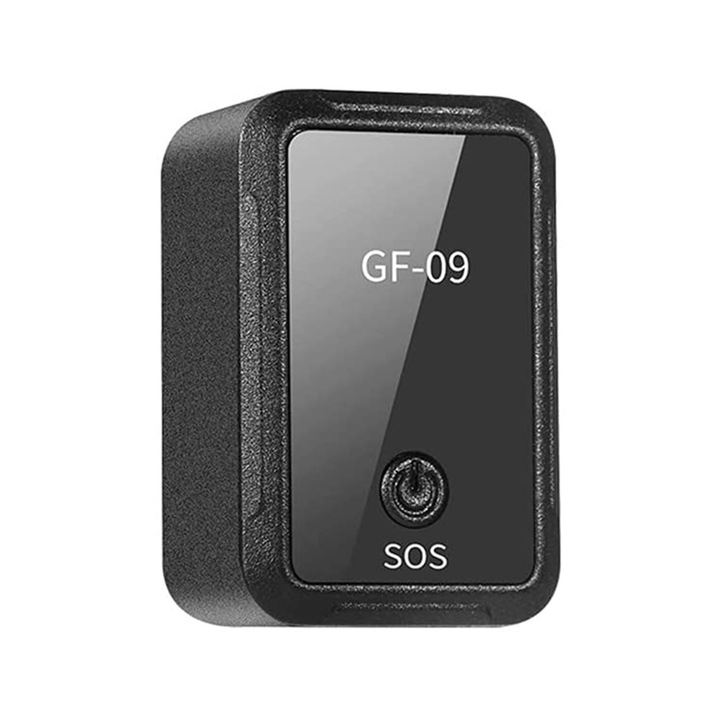 GPS nyomkövető készülék Cozevdnt GF09, mini, mágneses, fekete, SOS riasztó