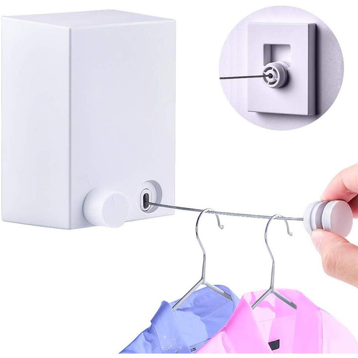 Sfoara retractabila ajustabila Enforose, design rezistent la vant, constructie din inox