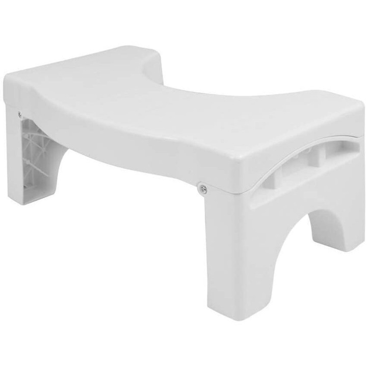 Ергономична тоалетна чиния, Enforose, сгъваем дизайн, опора за здравето на дебелото черво, позиция на седене 35 градуса, неплъзгаща се основа