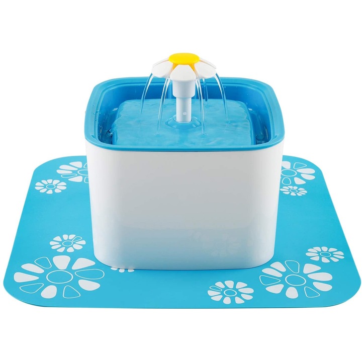 Kisállat szökőkút készlet/párna, BGHYHYHI, 2,5L, fehér-kék