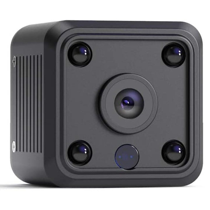Мини камера, Fokelyi, 1080P Wi-Fi Full HD, детекция на движение, нощно виждане, водоустойчив