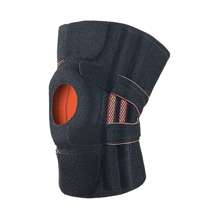 Suport genunchi QttvbTna, protectie menisc, respirabil, multicolor, marimea L