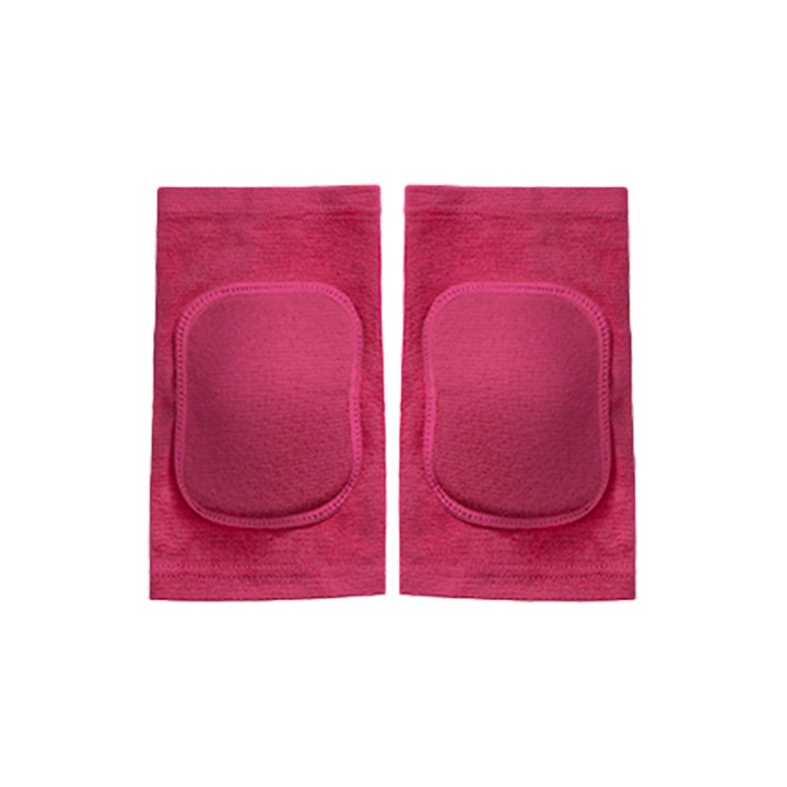 Set genunchiere QttvbTna, poliester-bumbac, cilindrice, roz, XS-L