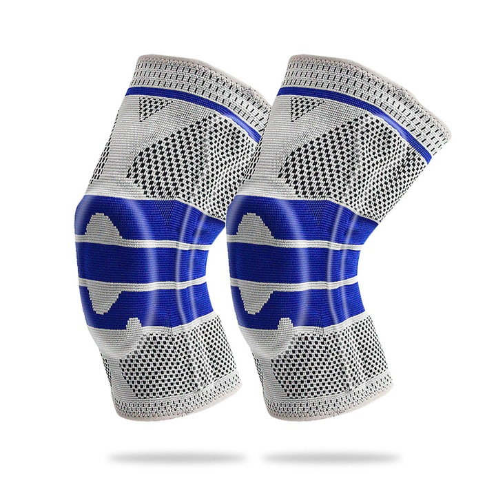 Jormftte térdvédő, rugalmas támasztékkal, innovatív technológiával, fekete, L méret