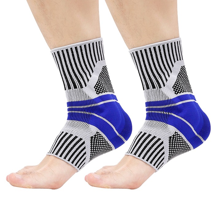 Set 2 comprese pentru glezna, BGHYHYHI, suport pentru tendonul lui Ahile, reducere umflaturi, marime M