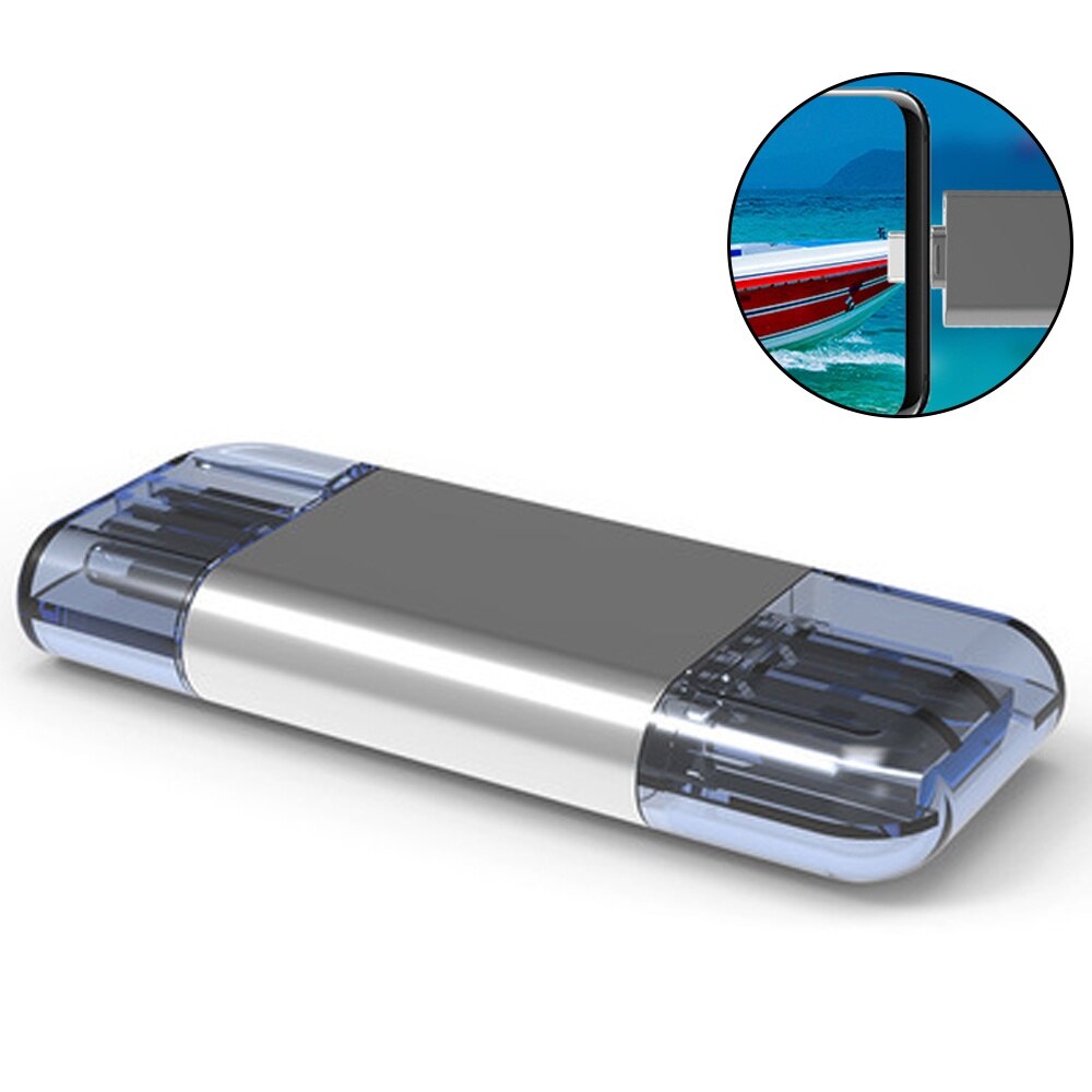 Cititor de carduri USB Type C, BGHYHYHI, 90 MB/s, argintiu, 56.2
