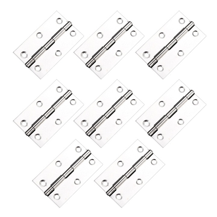 8 db fém összecsukható zsanérok, ezüst 3 hüvelyk 67cm*42cm*1,2cm