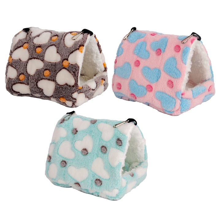 Set 3 culcusuri pentru hamster, Cozevdnt, Multicolor