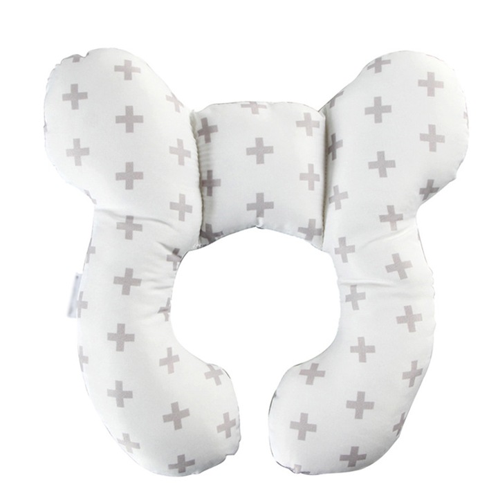 Perna U-Shape pentru copii Herusi, moale, 25x23cm, multicolor