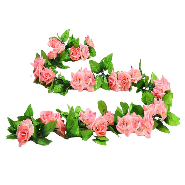 Set 4 Ghirlande Artificiale, Decor Acasa si Nunta, Multicolor, 2.4m