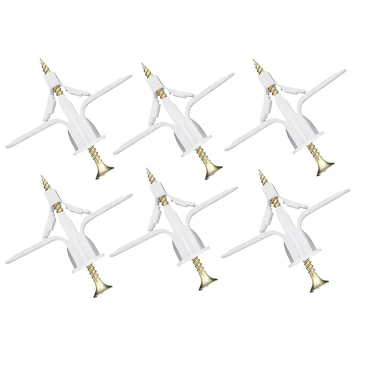 Ancore de expansiune din nylon cu nervuri, AMRINUGL, set 50 buc