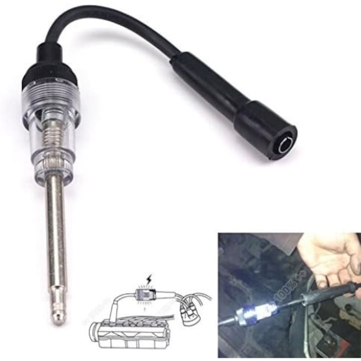 Детектор за диагностика на арматура Enforose, тестер за запалителни свещи, приложим за двигатели на автомобили и камиони, акрилен материал