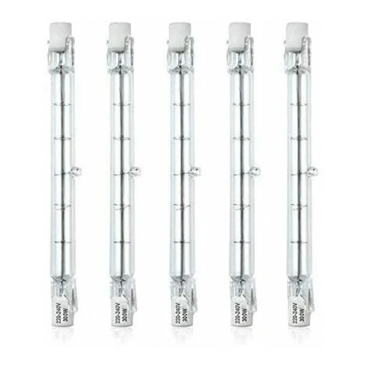 Halogén izzó R7S 118mm 200W dimmelhető meleg fehér 2800K 5900lm 5 db-os szett