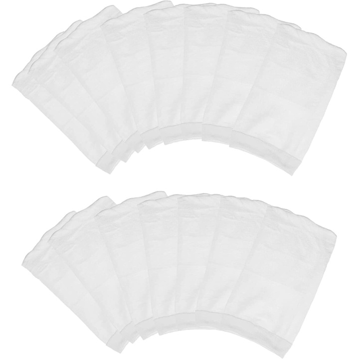 Комплект от 20 микрофилтрационни торбички за басейни, найлонови, за многократна употреба, 20x30см