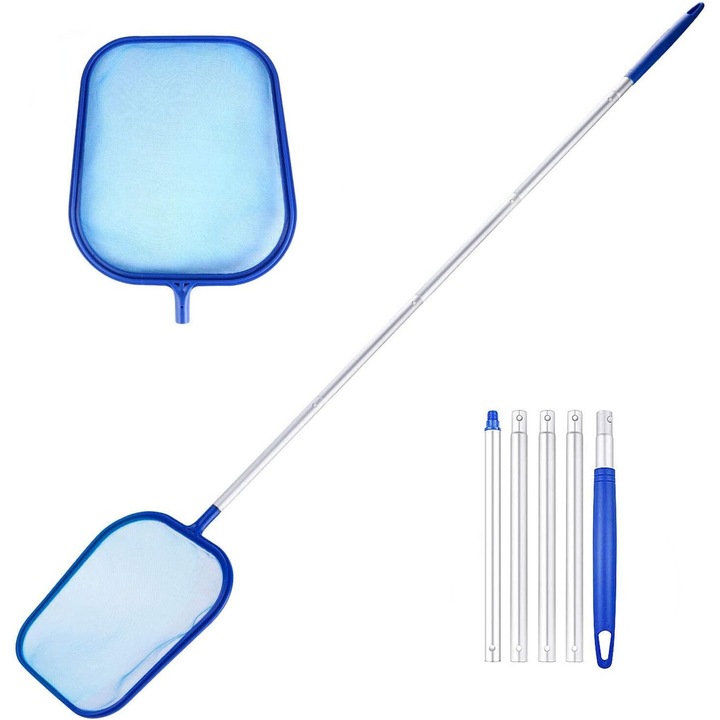 Скимер за басейн Enforose, ултра фина мрежа, устойчив на корозия дизайн, лесна употреба