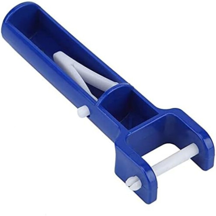Maner pentru perie de piscina, V-Shape, accesoriu din plastic, albastru, set 1 buc.