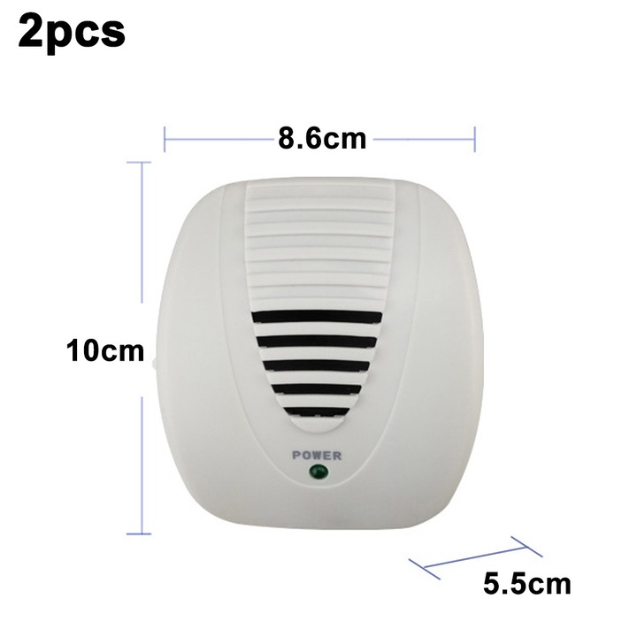 Set repelent electronic pentru daunatori, ultrasonic, 2 bucati, utilizare sigura, fara chimicale