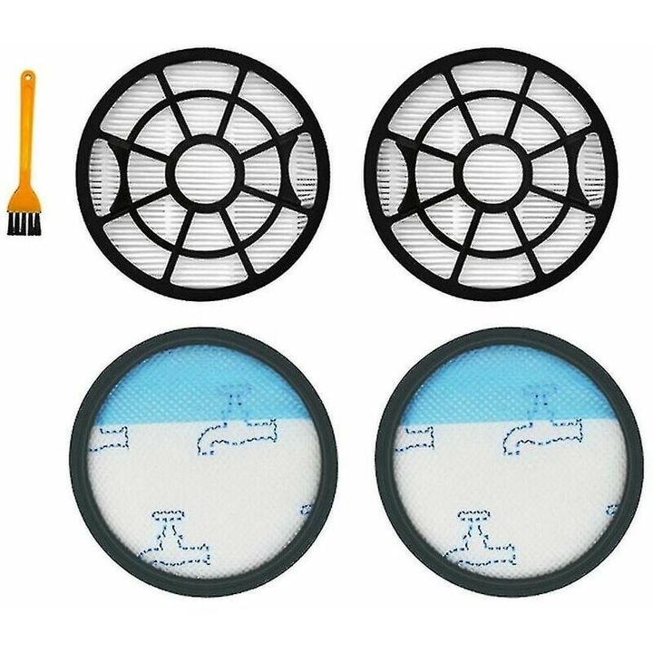 Комплект HEPA филтър за прахосмукачка Rowenta Swift Power Cyclonic RO2910 RO2913, с четка за почистване