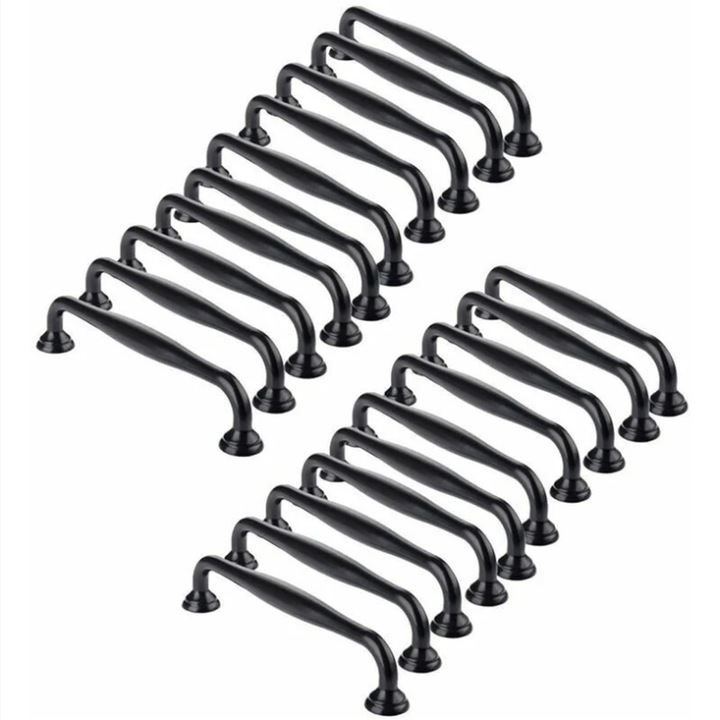 Manere pentru dulapuri, Enforose, design modern, 20 buc, aluminiu, instalare usoara