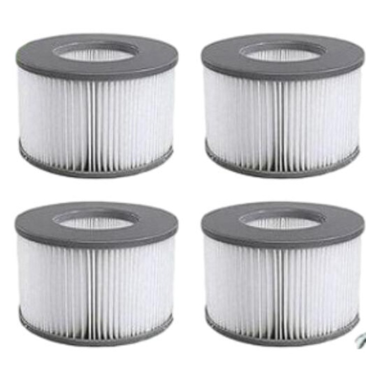Set 4 filtre pentru cada hidromasaj/piscina, MSPA, alb/gri