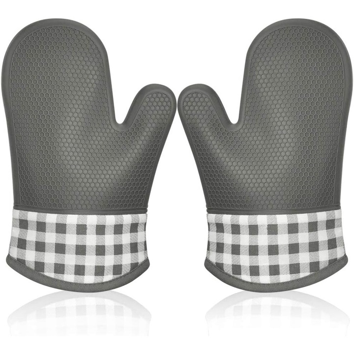 Enforose konyhai kesztyűk, hőállóak, rugalmas kialakításúak, extra csuklóvédelemmel, 1 pár, többszínű