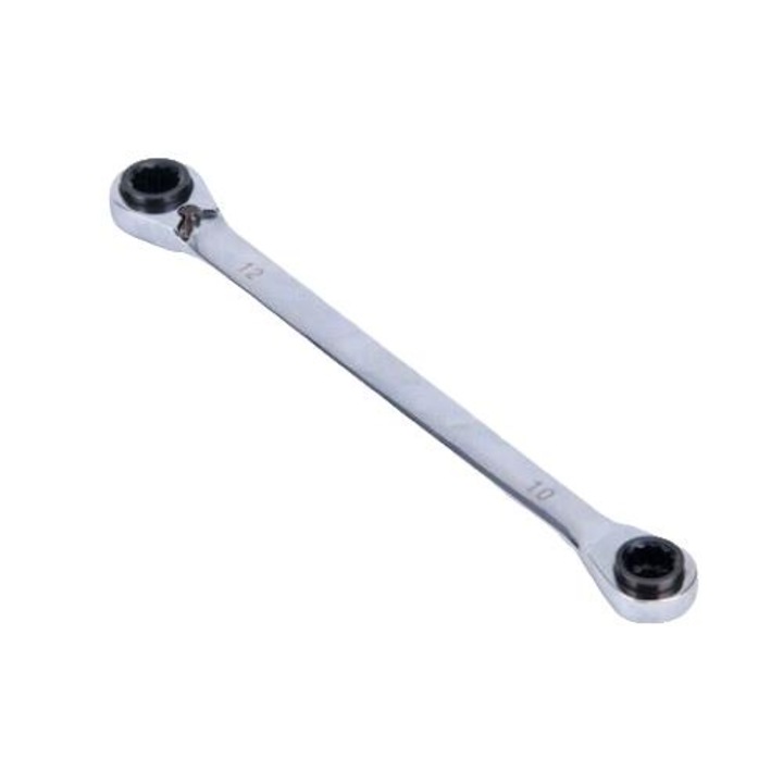 Cheie tubulara reversibila 4 in 1, Otel, Argintiu