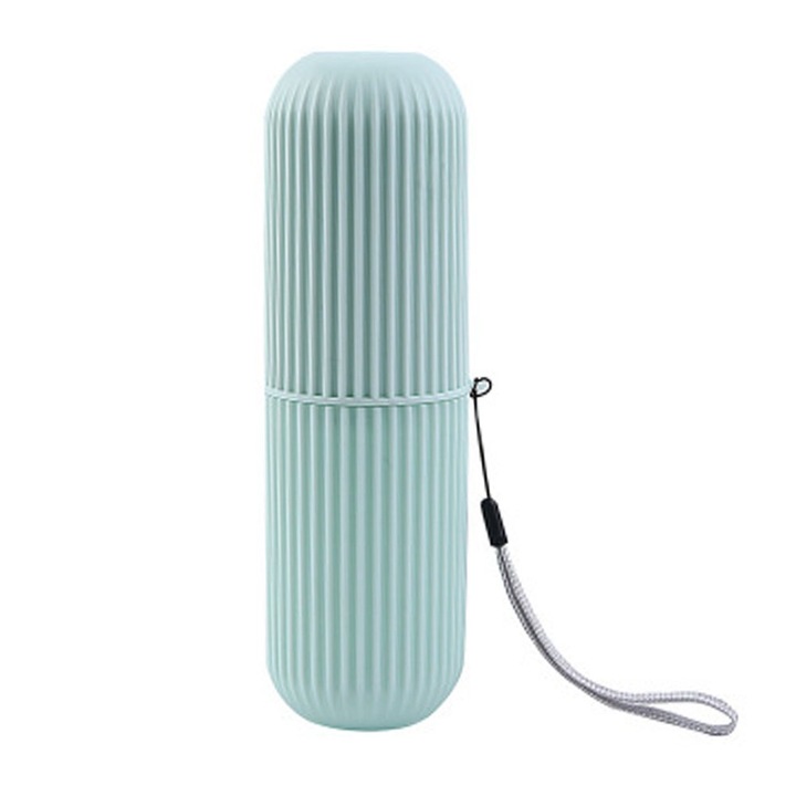 Utazási fogkefetartó készlet, multifunkcionális, hordozható, könnyű, kék