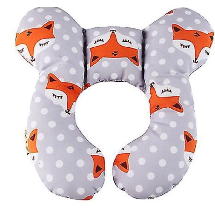 Perna de calatorie pentru copii, ergonomica, multicolor, 25x23x4cm