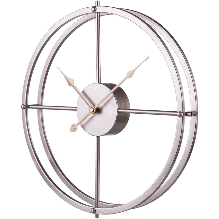 Jormftte falióra, fém, 51cm, modern-ipari design, csendes működés