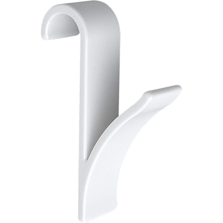 Set 12 carlige pentru radiator, suport prosop, ABS transparent, 7x2.5x10.5cm