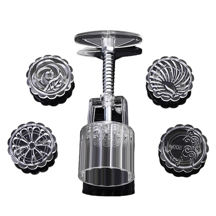 Set matrite pentru prajituri, Plastic, Alb, 50g