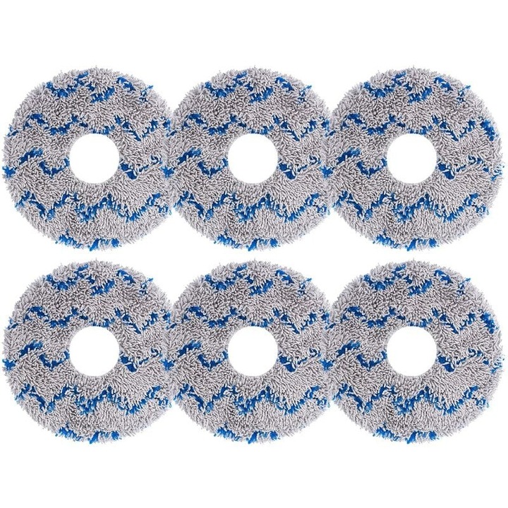 Mop din microfibra, AMRINUGL, set lavabil si reutilizabil, capteaza praf si par de animale, set de 6